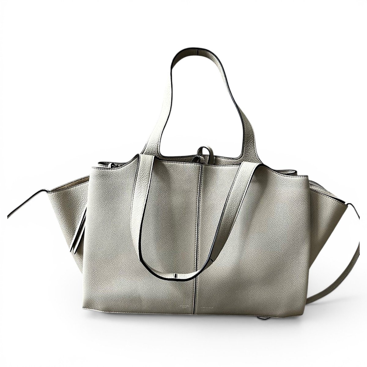 Tri-Fold leather tote