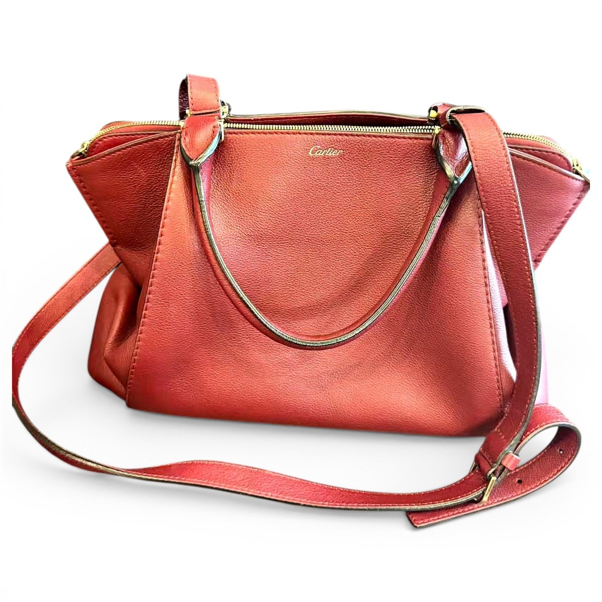 C leather crossbody bag