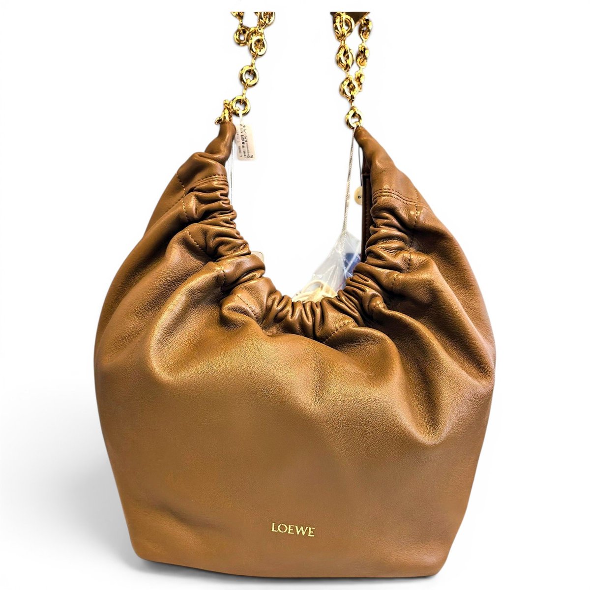 Squeeze leather handbag