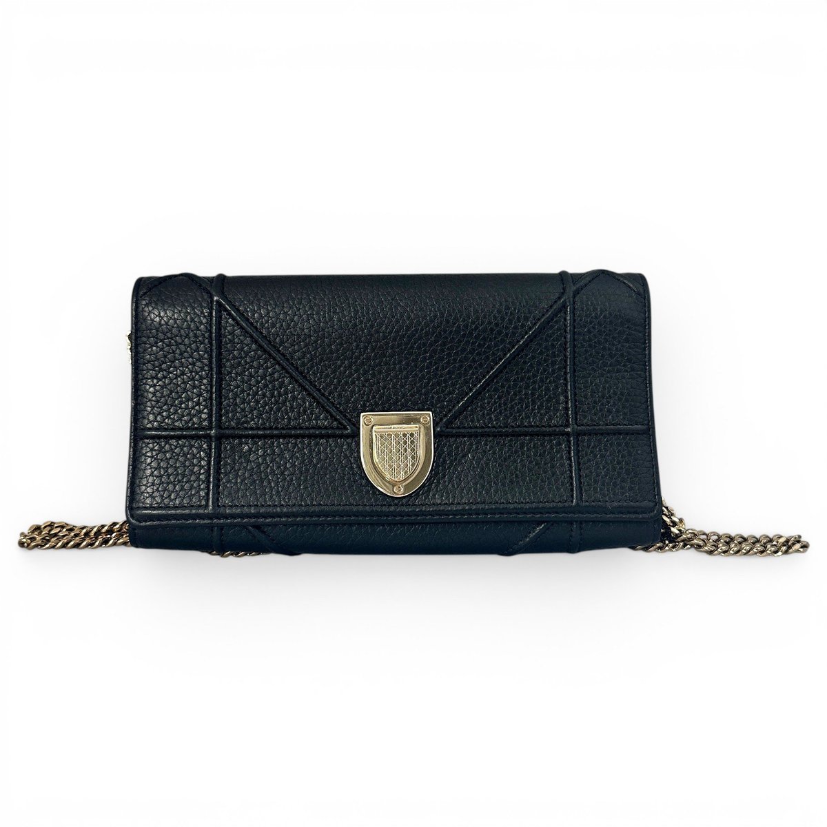 Wallet On Chain Diorama leather handbag