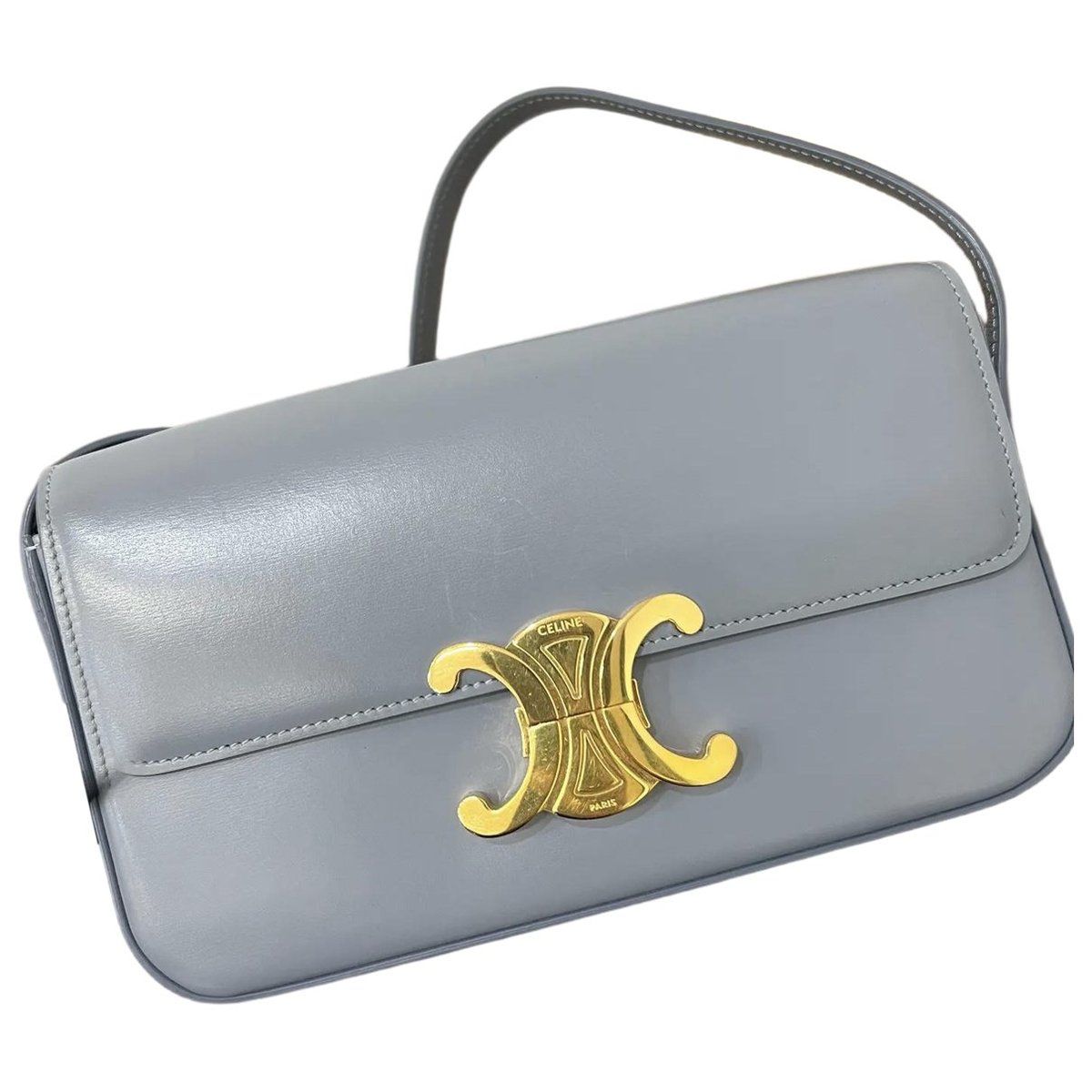Triomphe Long leather handbag
