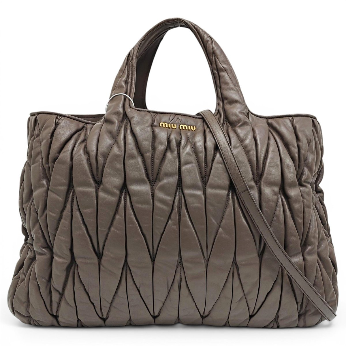 Miu Wander leather handbag