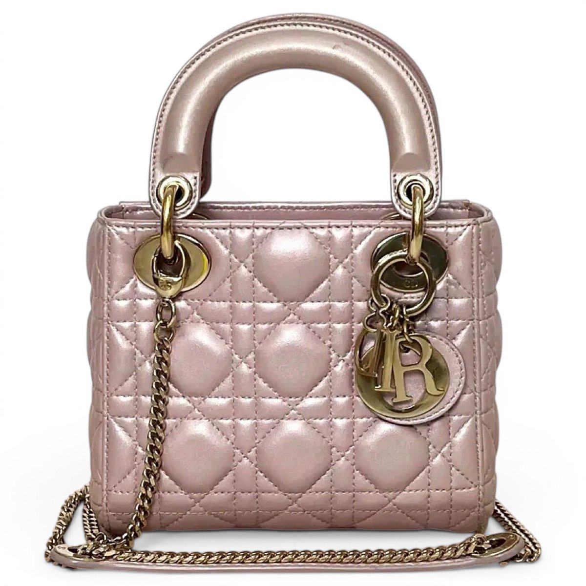 Lady Dior leather handbag