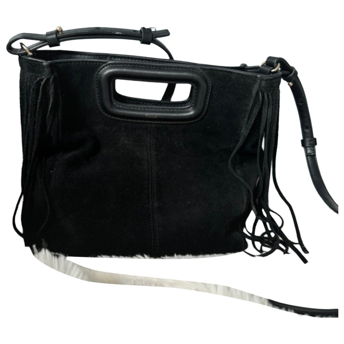 Sac M velvet crossbody bag