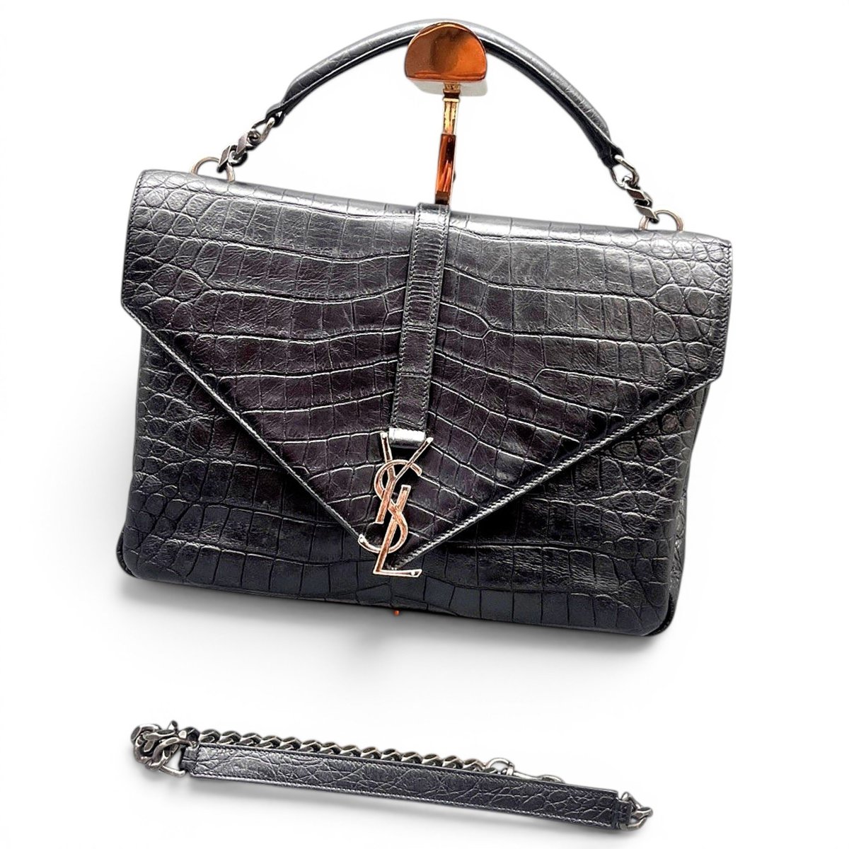 Collége monogramme leather handbag