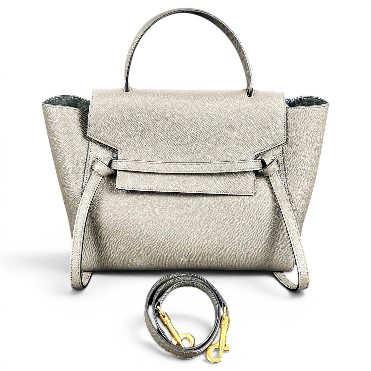Belt leather handbag