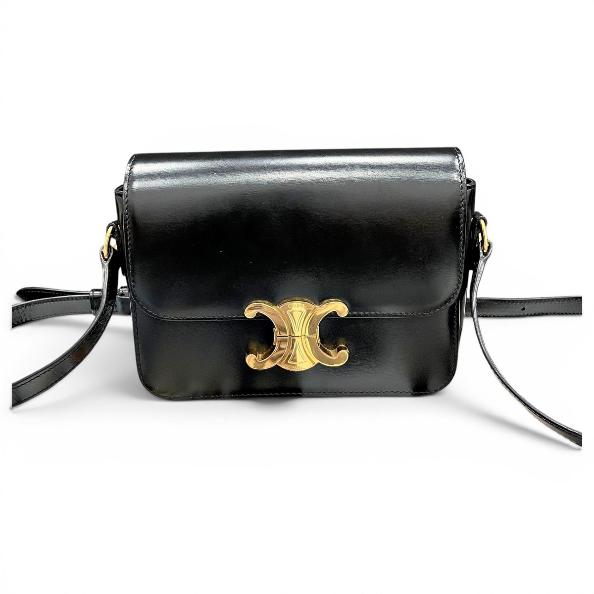 Triomphe leather handbag