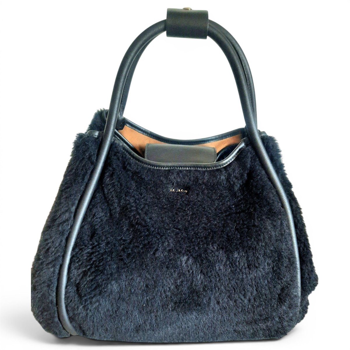 Marine leather handbag
