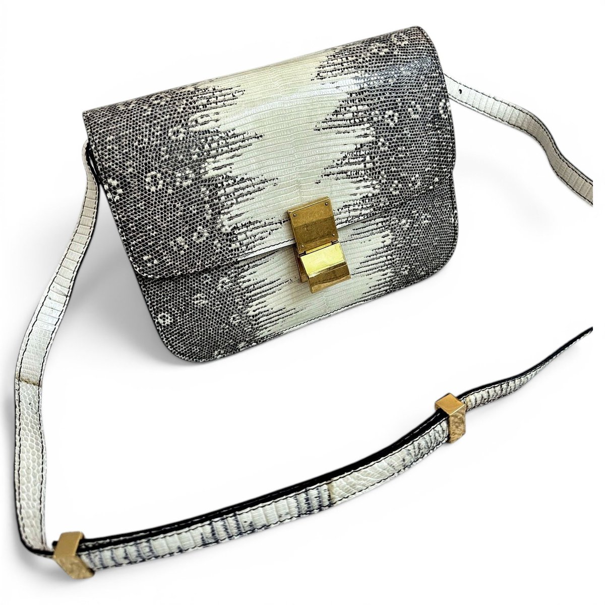 Classic lizard handbag