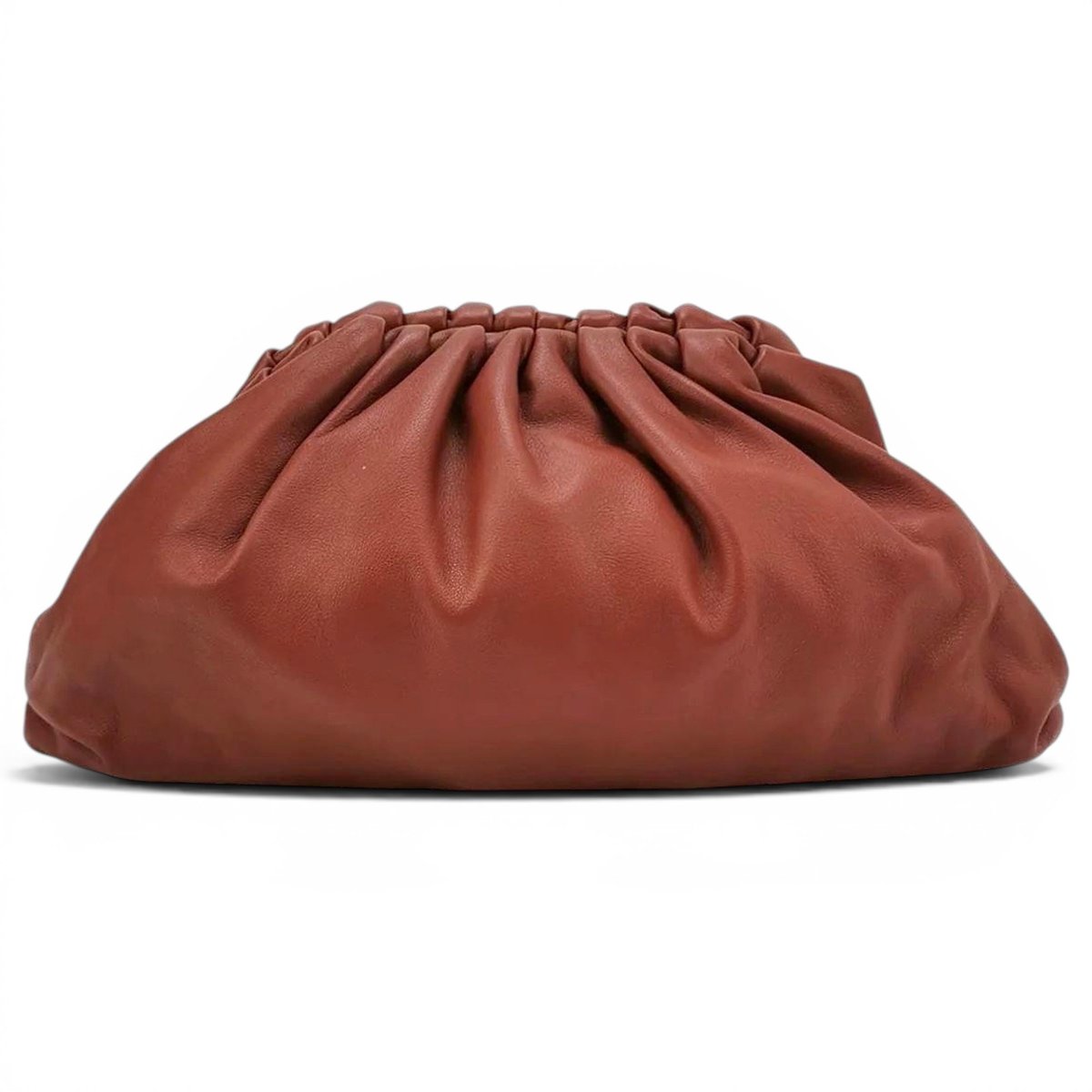 Pouch leather clutch bag