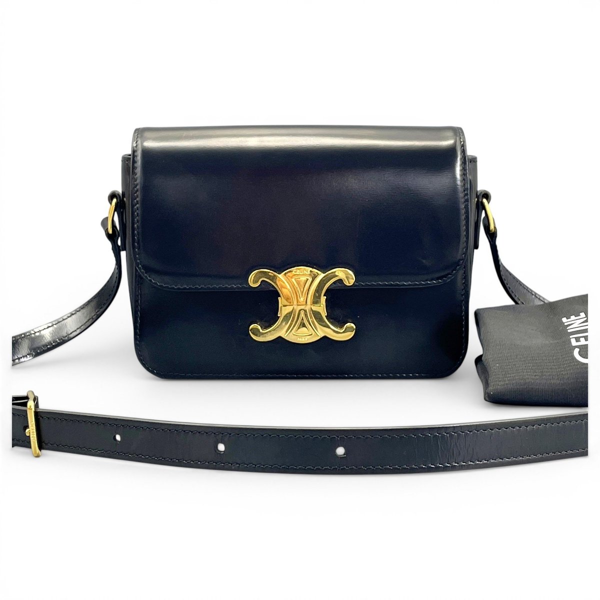 Triomphe leather handbag