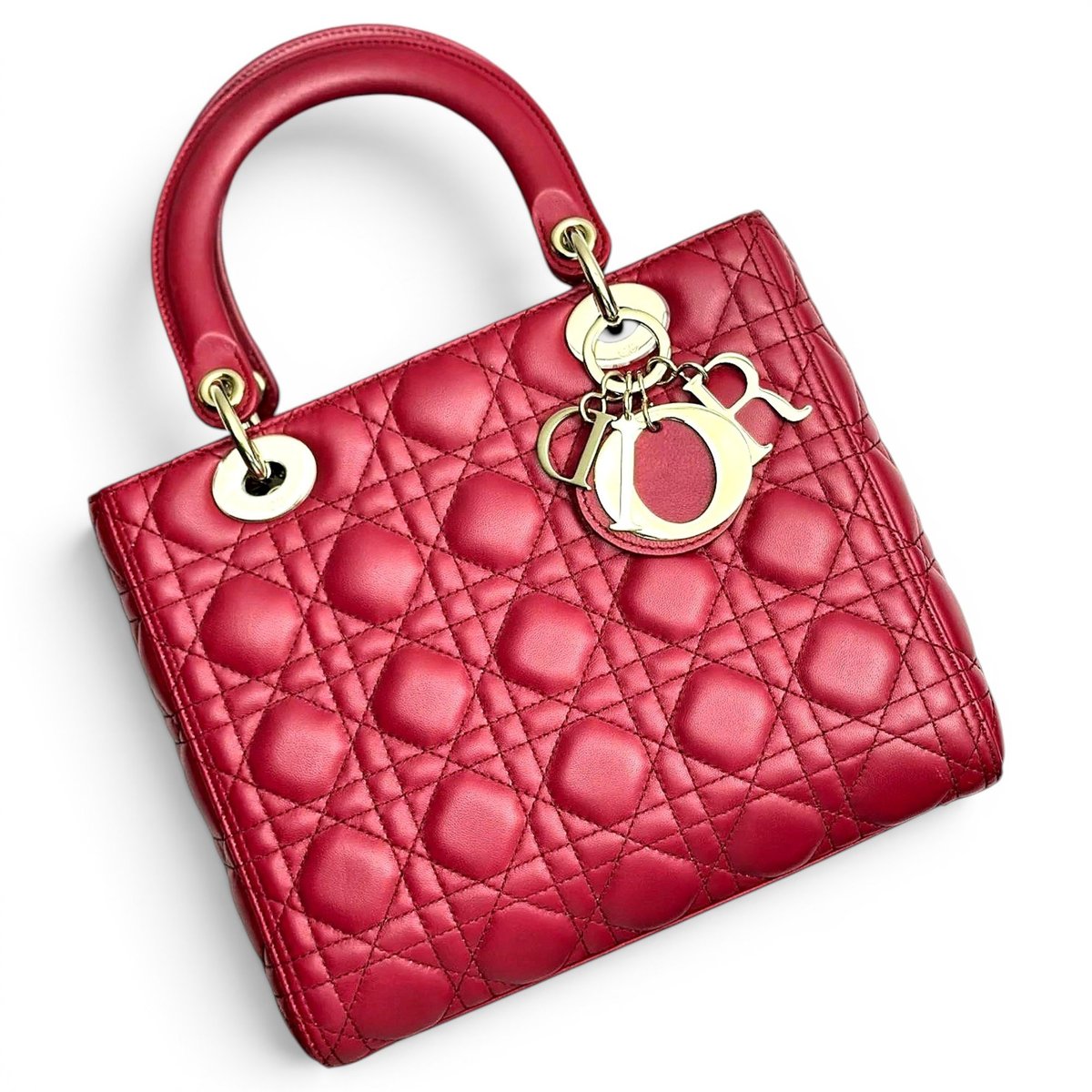 Lady Dior leather handbag