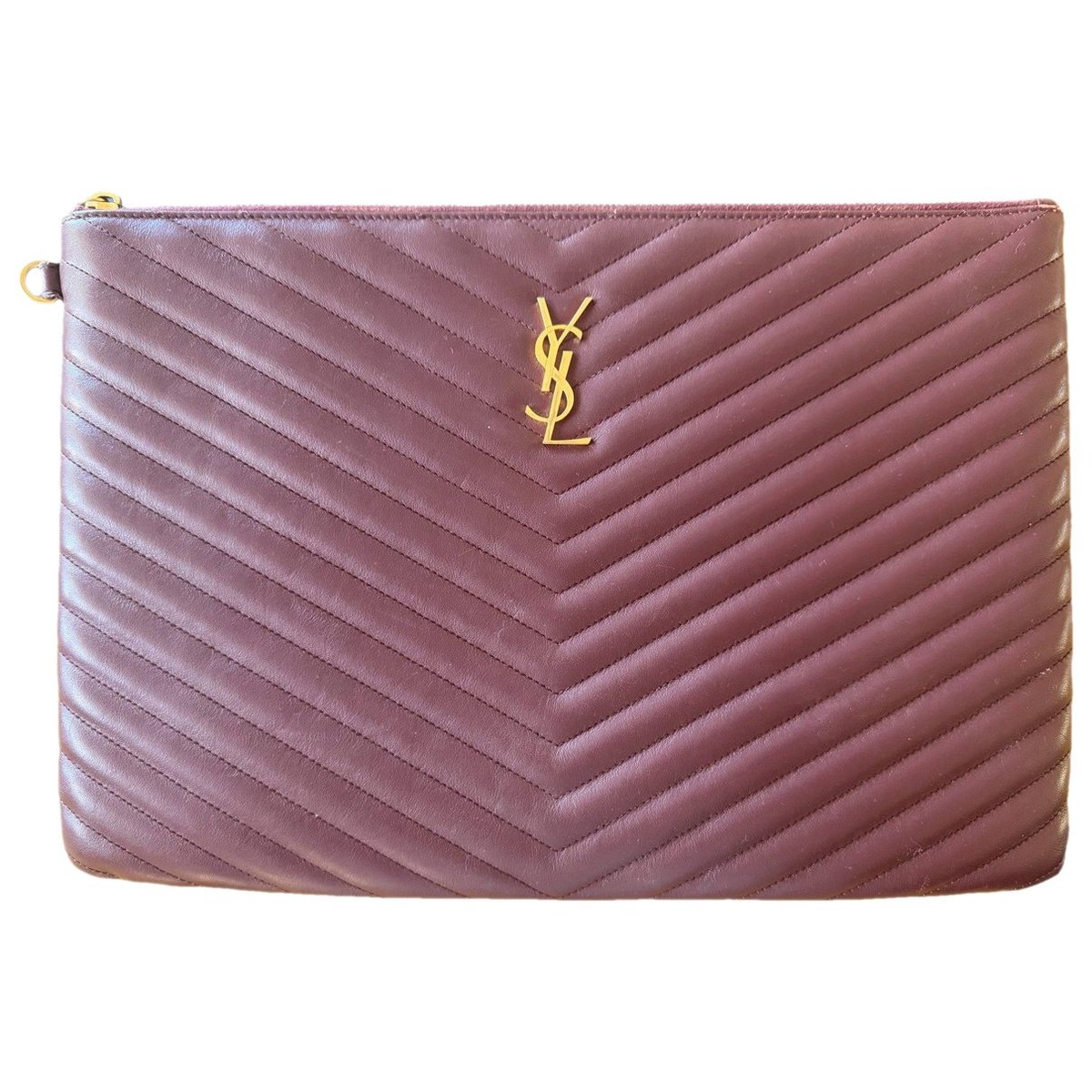 Cassandre leather clutch bag