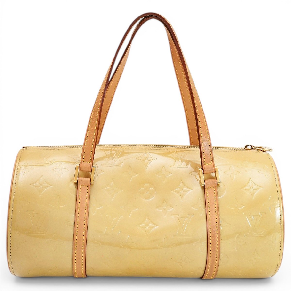 Papillon patent leather handbag
