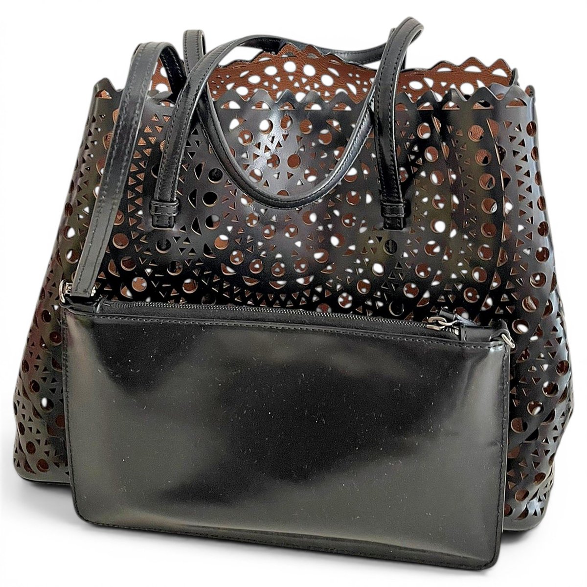 Mina leather handbag