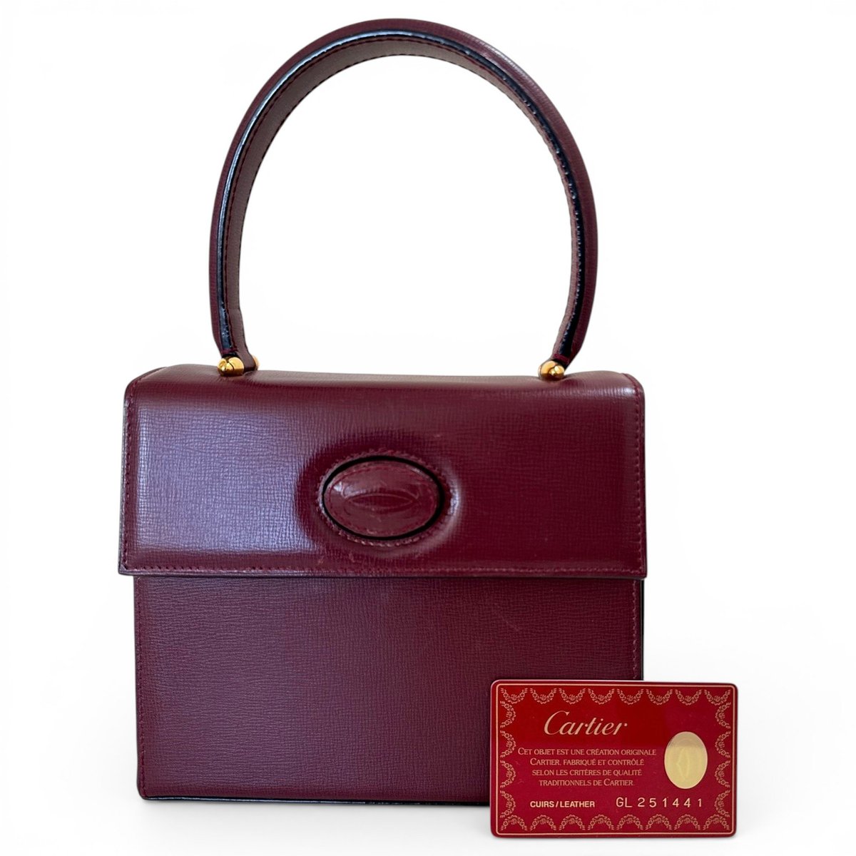 Panthère leather handbag