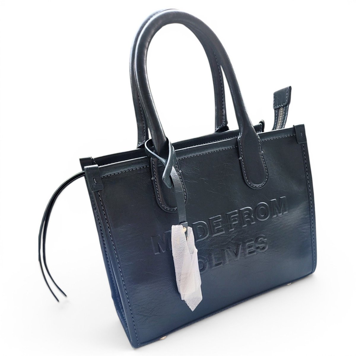 Vegan leather tote