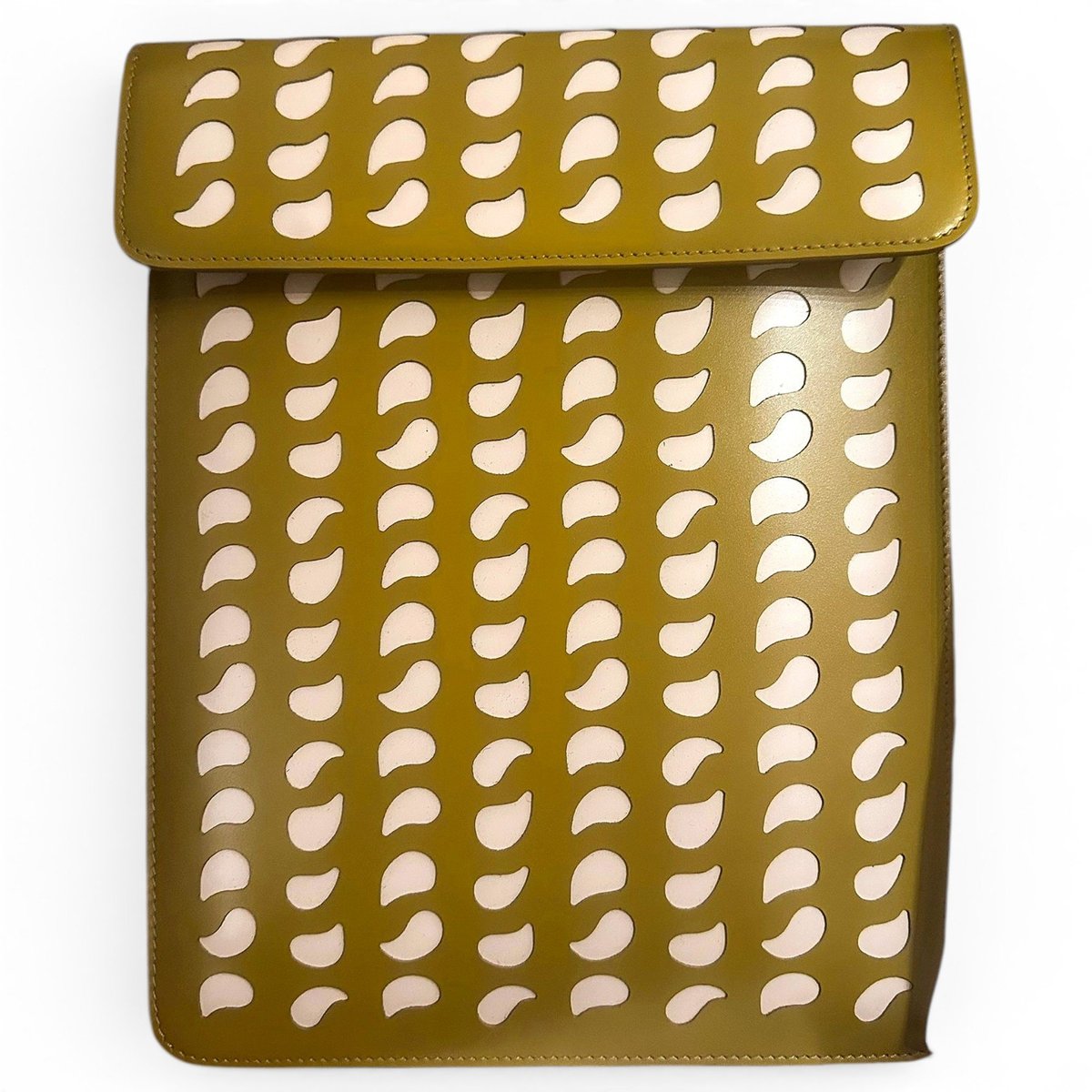 Leather clutch bag
