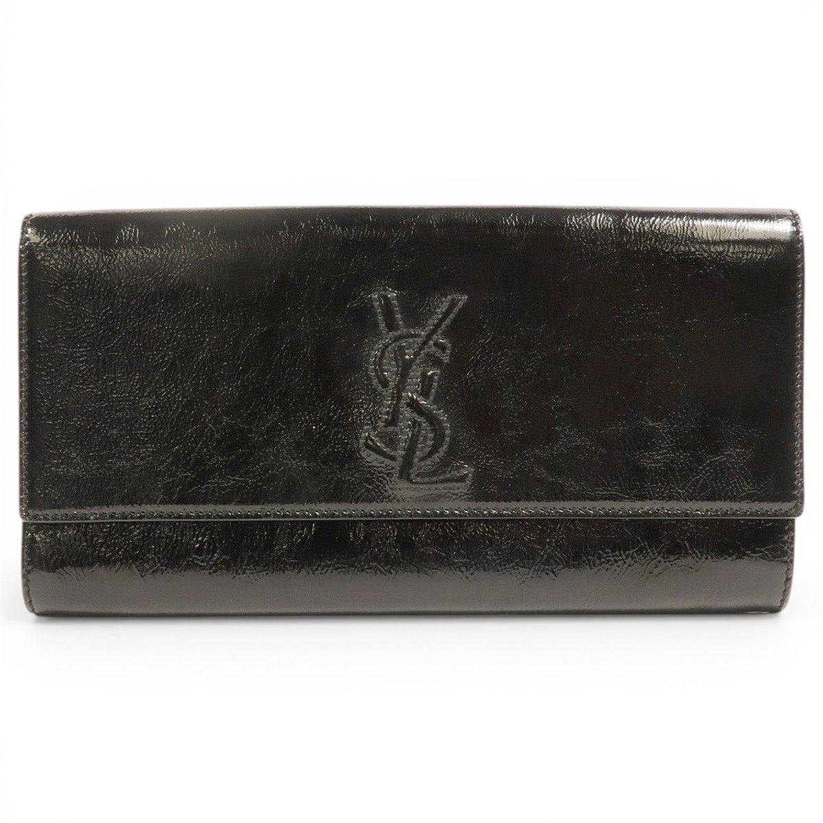 Belle de Jour patent leather clutch bag