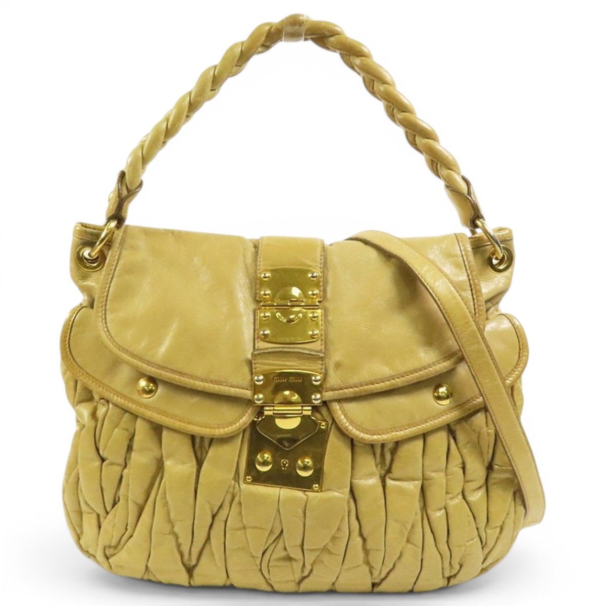 Coffer leather handbag