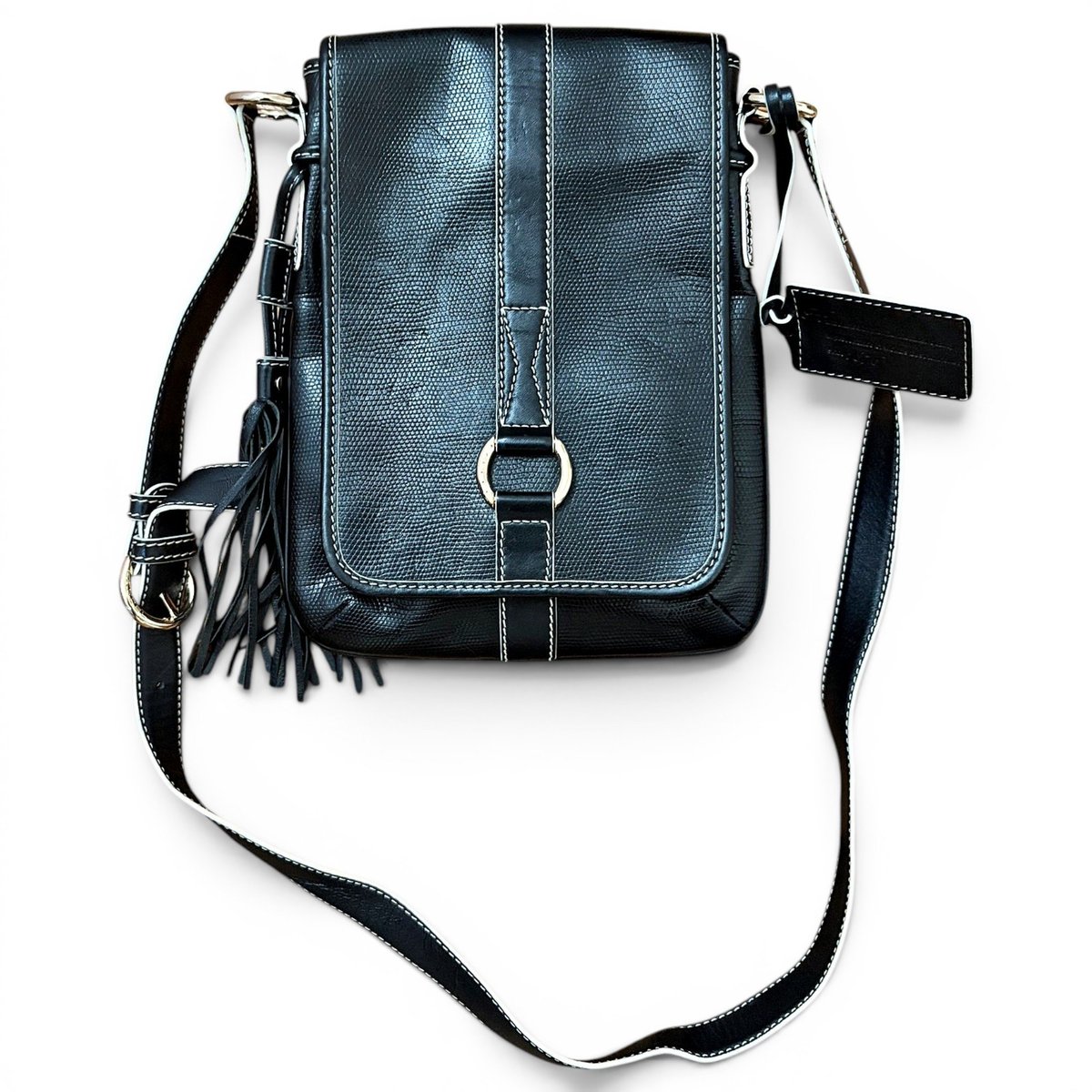 Elsa Sellier leather crossbody bag