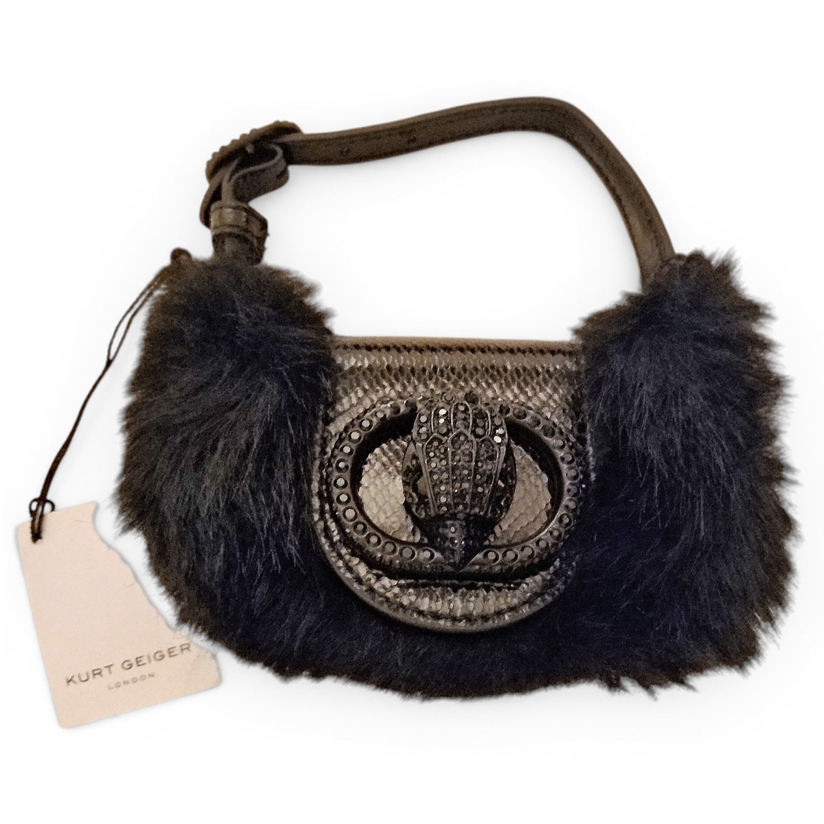 Faux fur mini bag