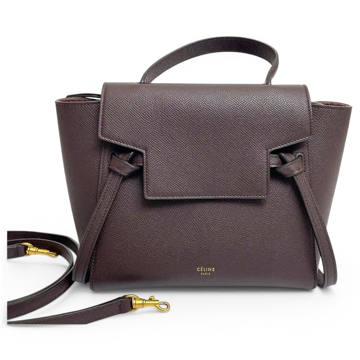 Belt leather handbag