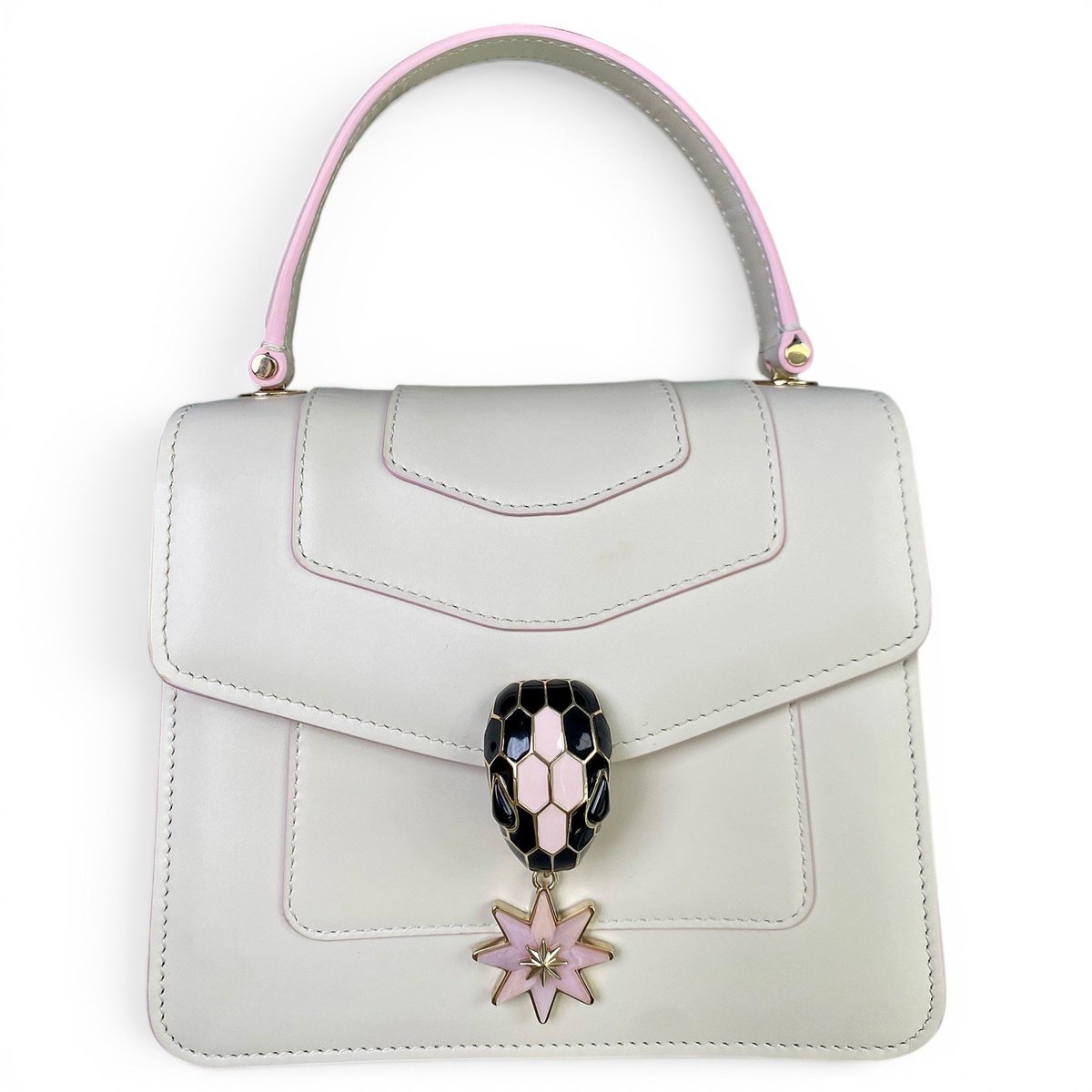Serpenti leather handbag