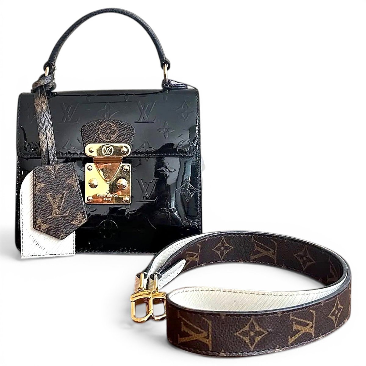 Spring street patent leather handbag