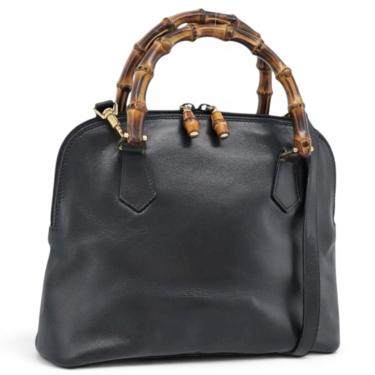 Bamboo leather handbag