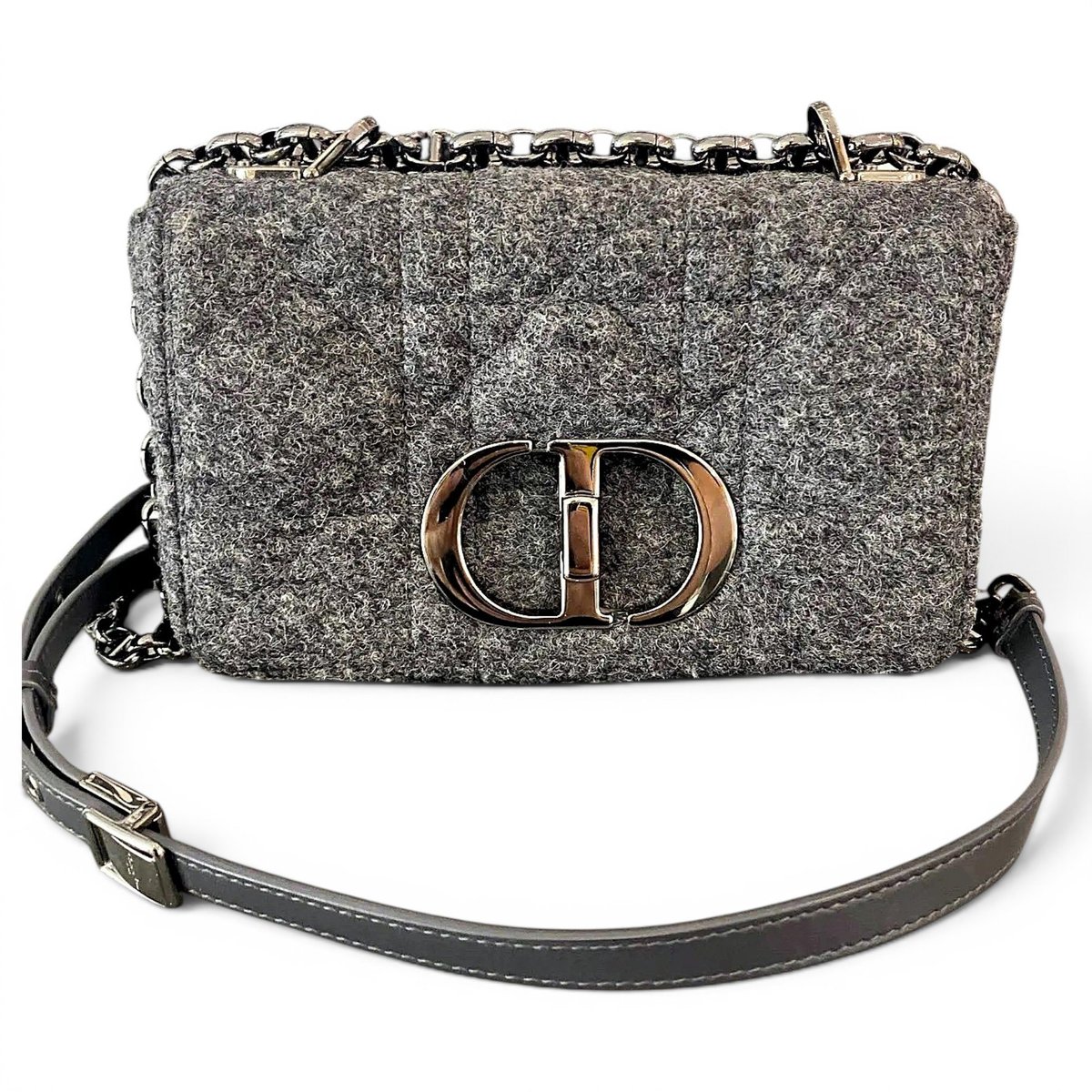 Dior Caro tweed crossbody bag
