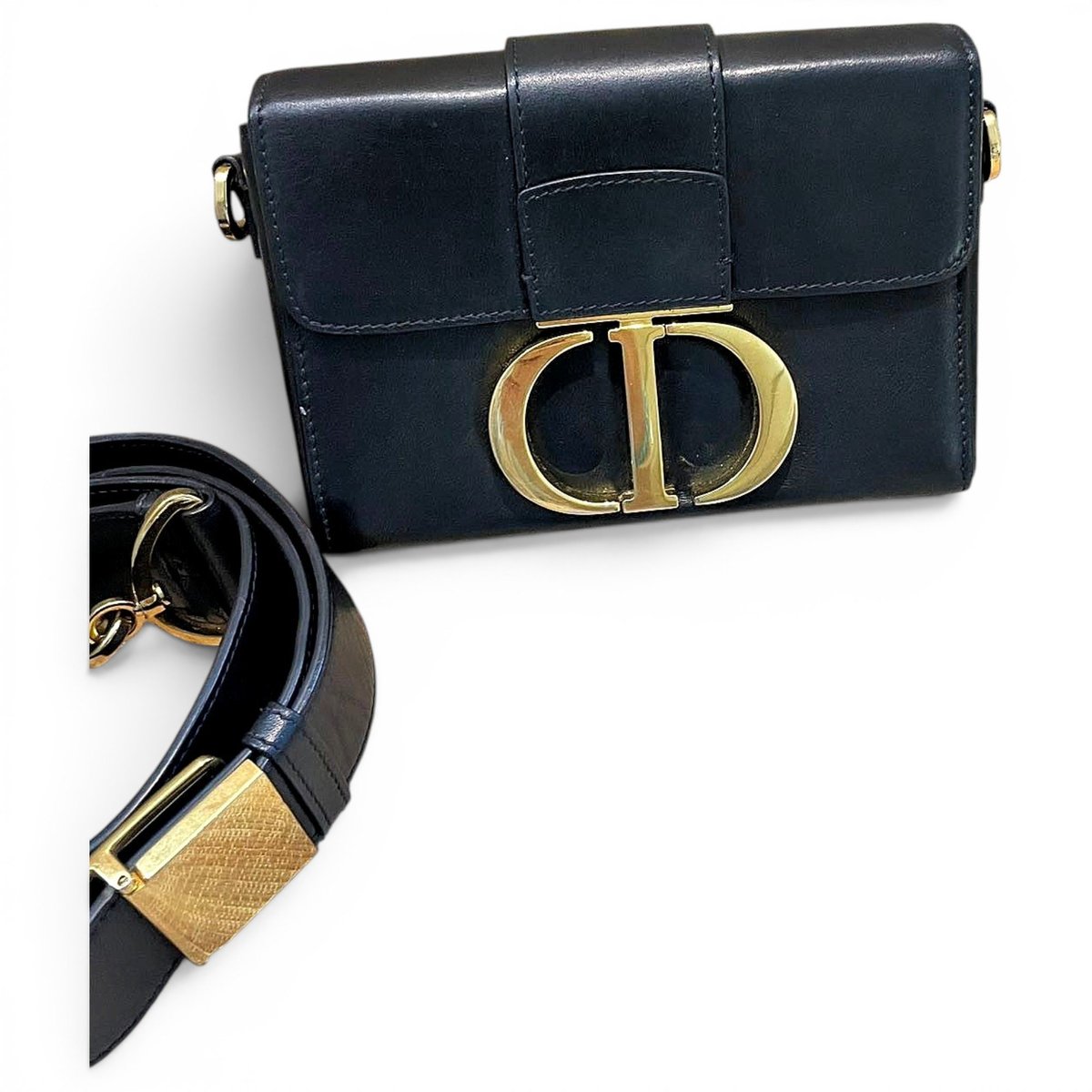 30 Montaigne Box leather handbag
