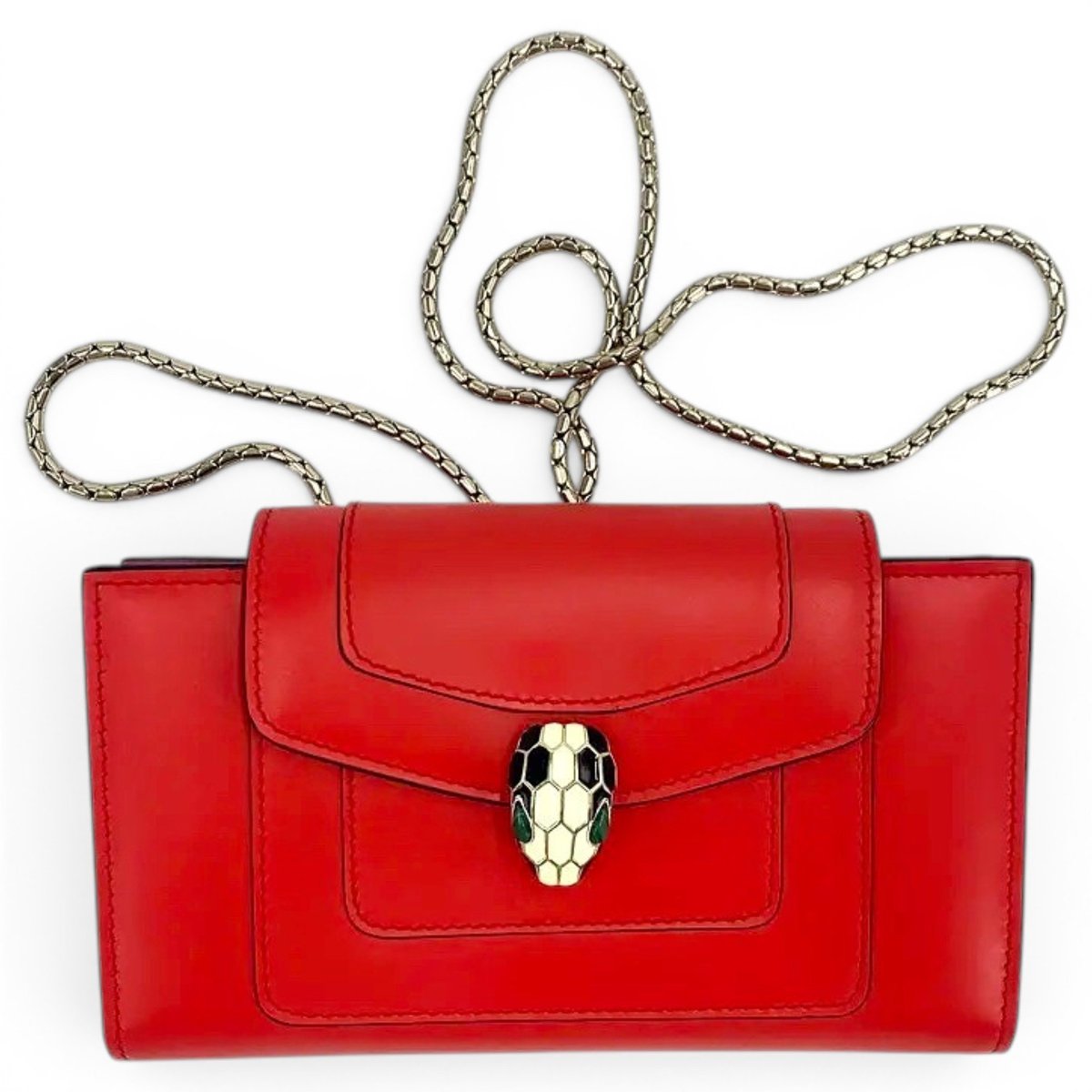 Serpenti leather crossbody bag