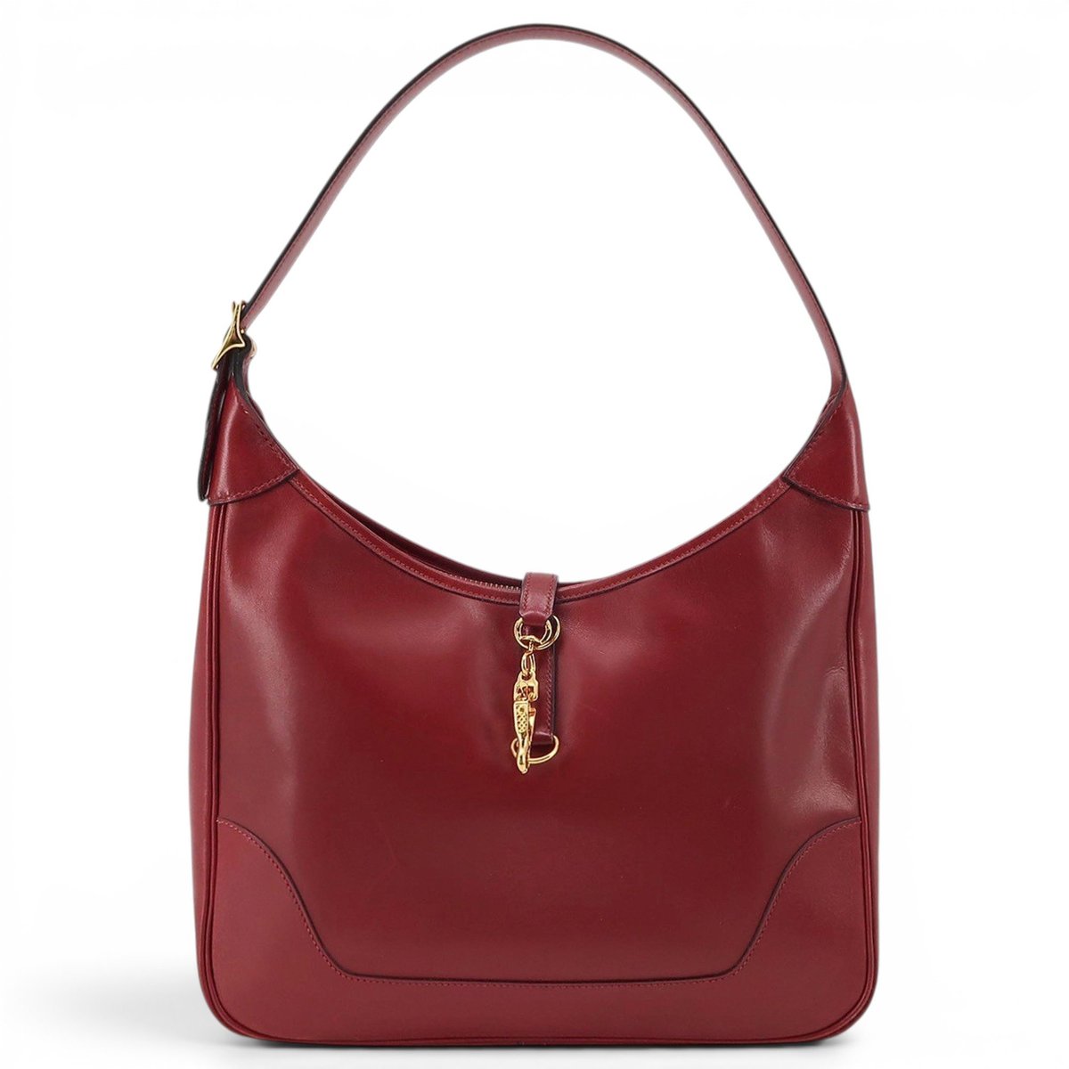 Trim leather handbag