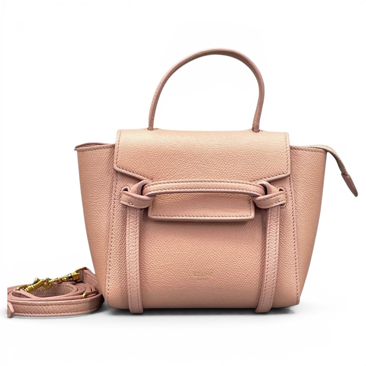 Belt leather handbag