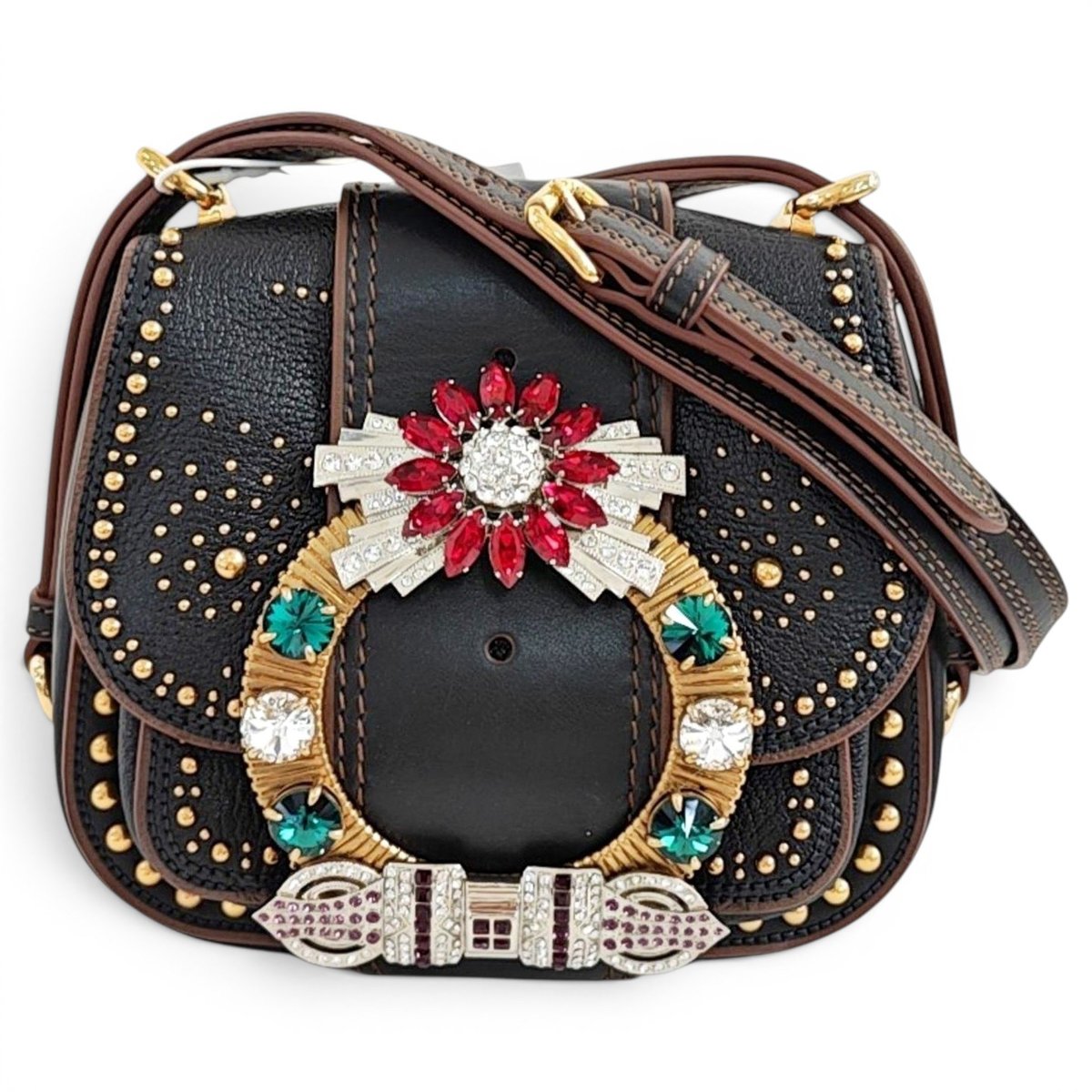 Dahlia Star leather crossbody bag