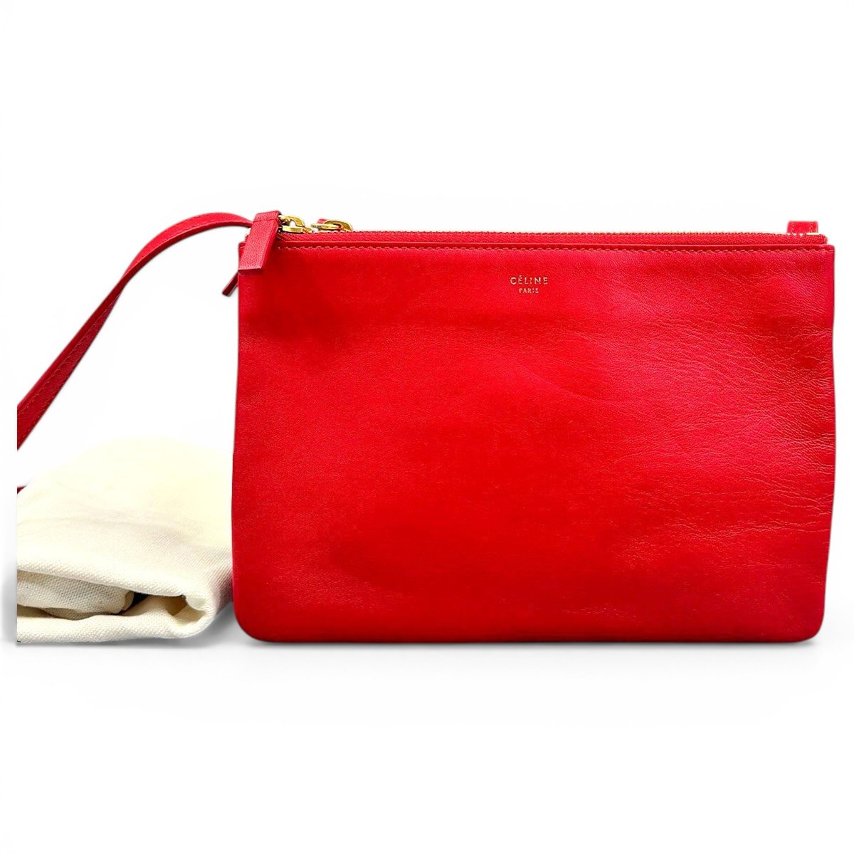 Trio leather crossbody bag