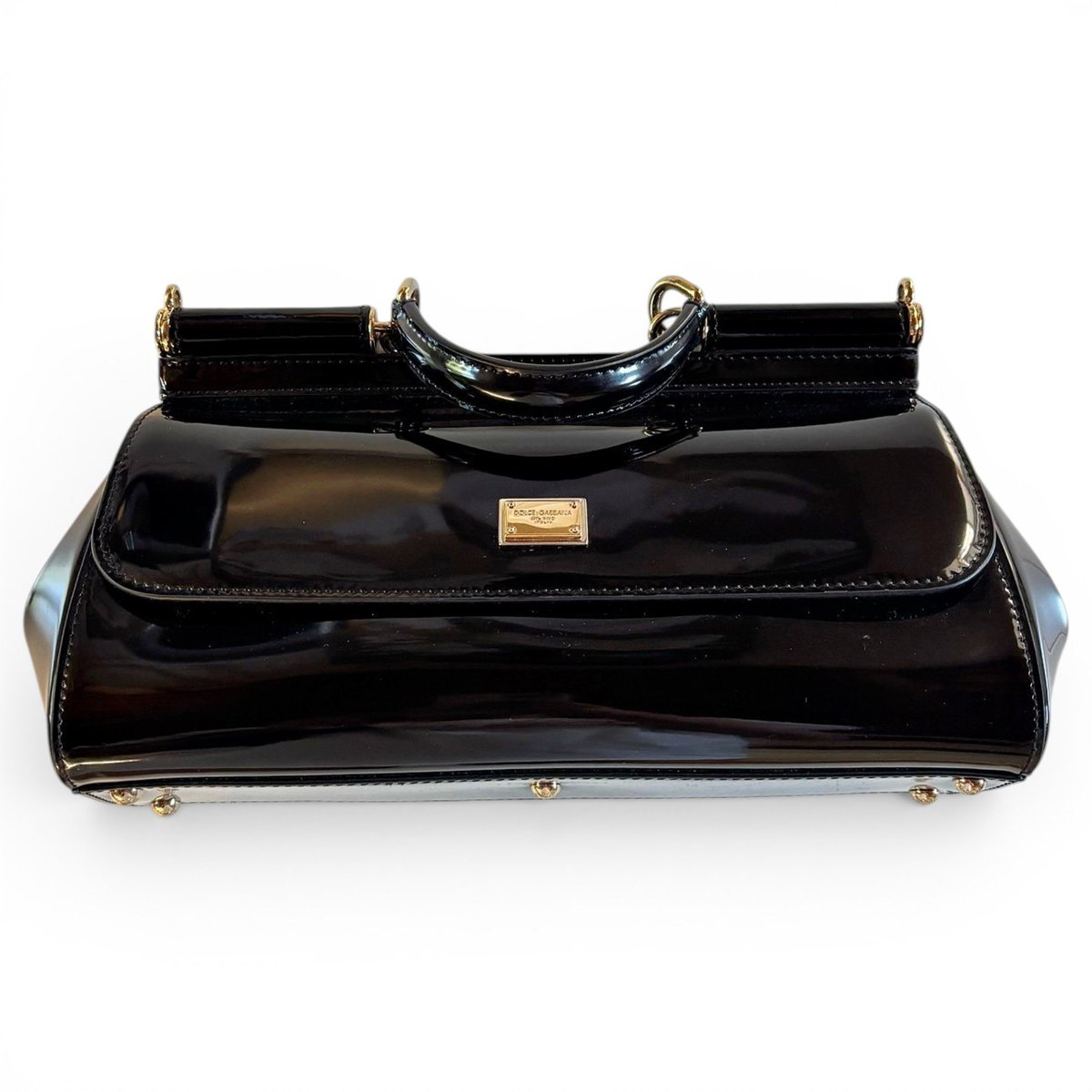 Sicily patent leather crossbody bag