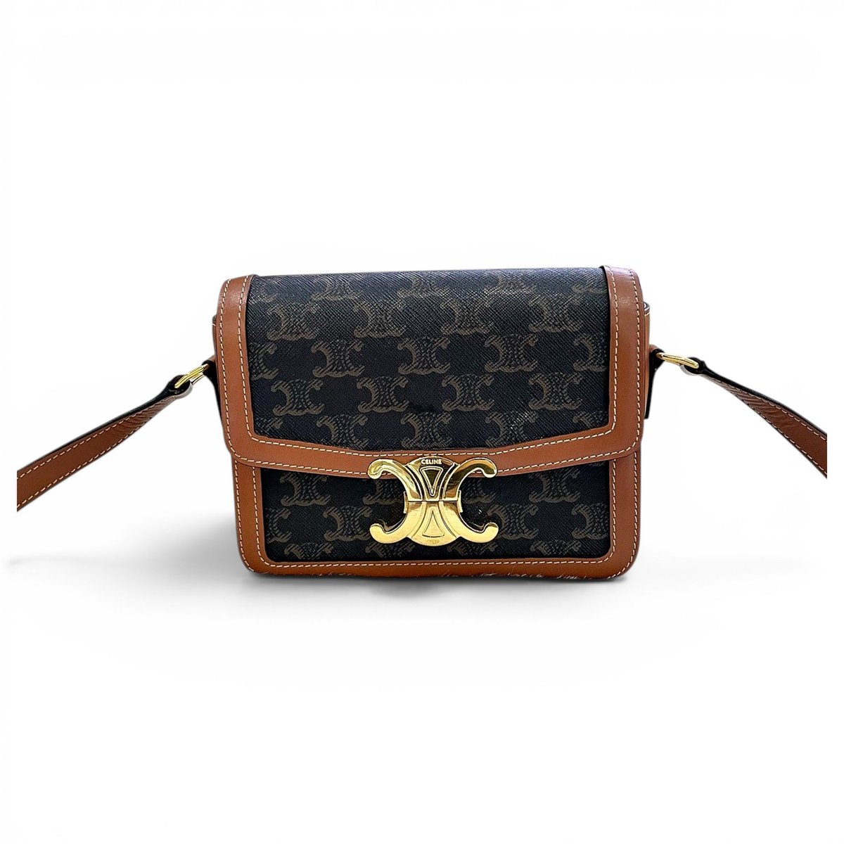 Triomphe leather handbag