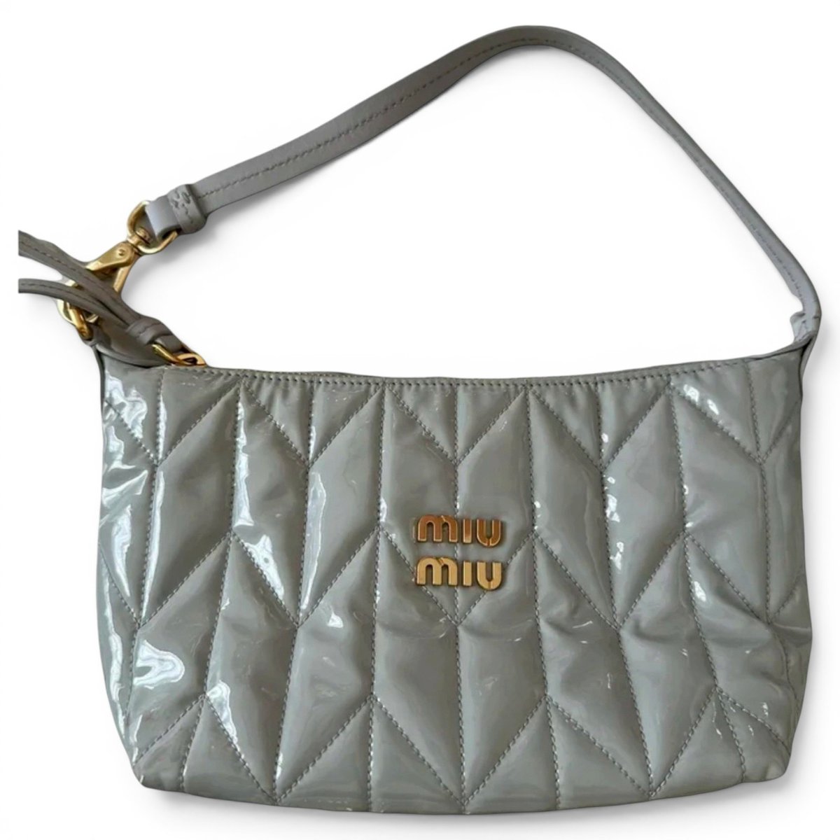 Miu Spirit patent leather handbag