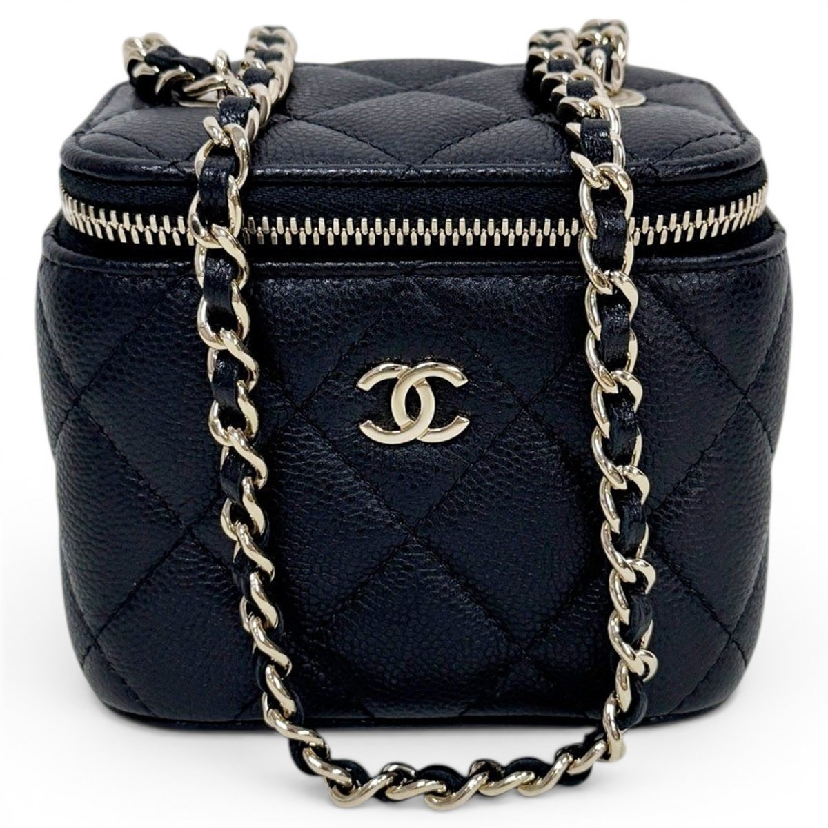Trendy CC Vanity leather handbag