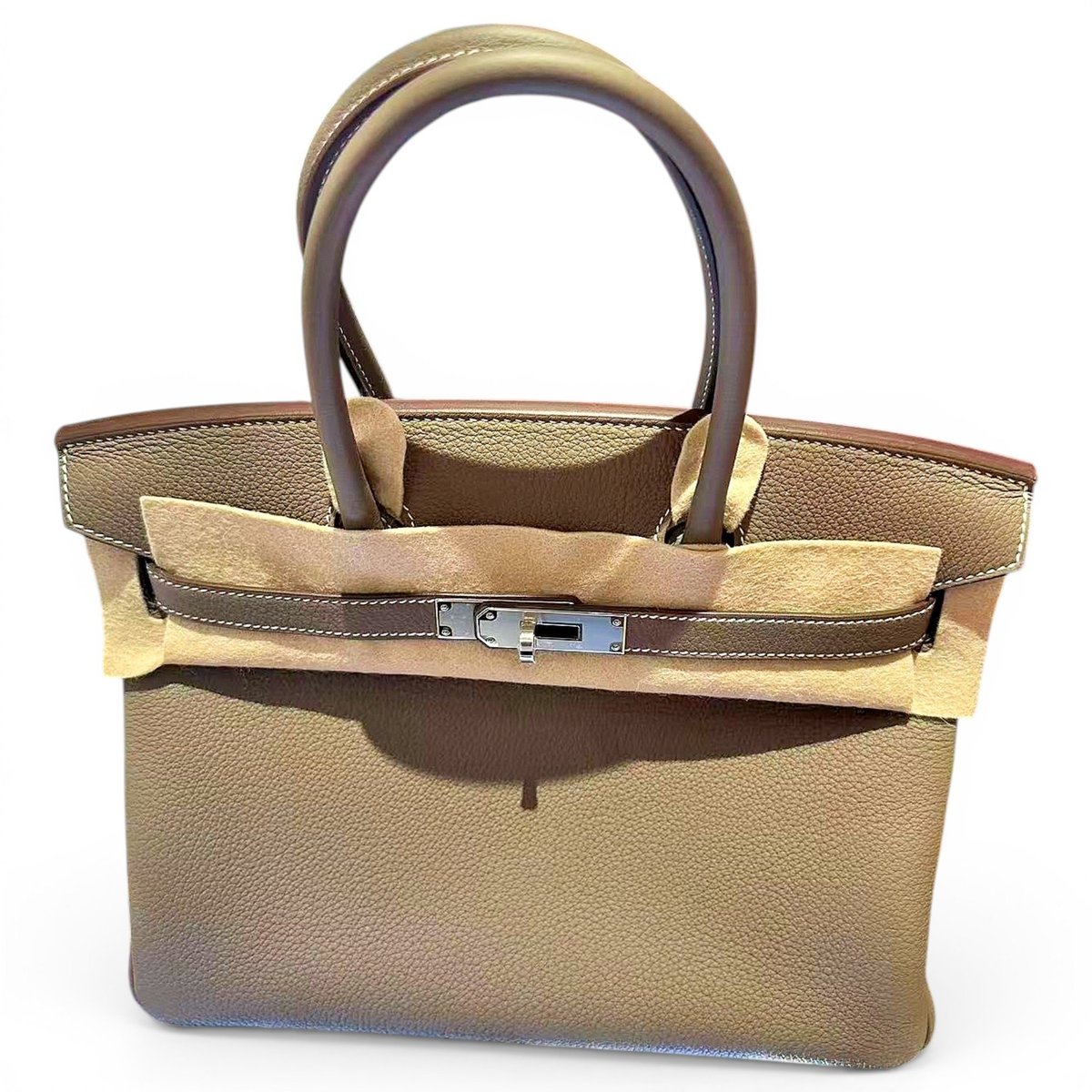 Birkin 30 leather handbag