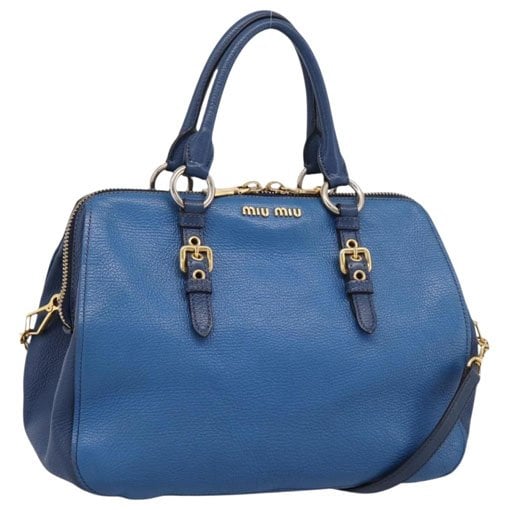 Madras leather handbag