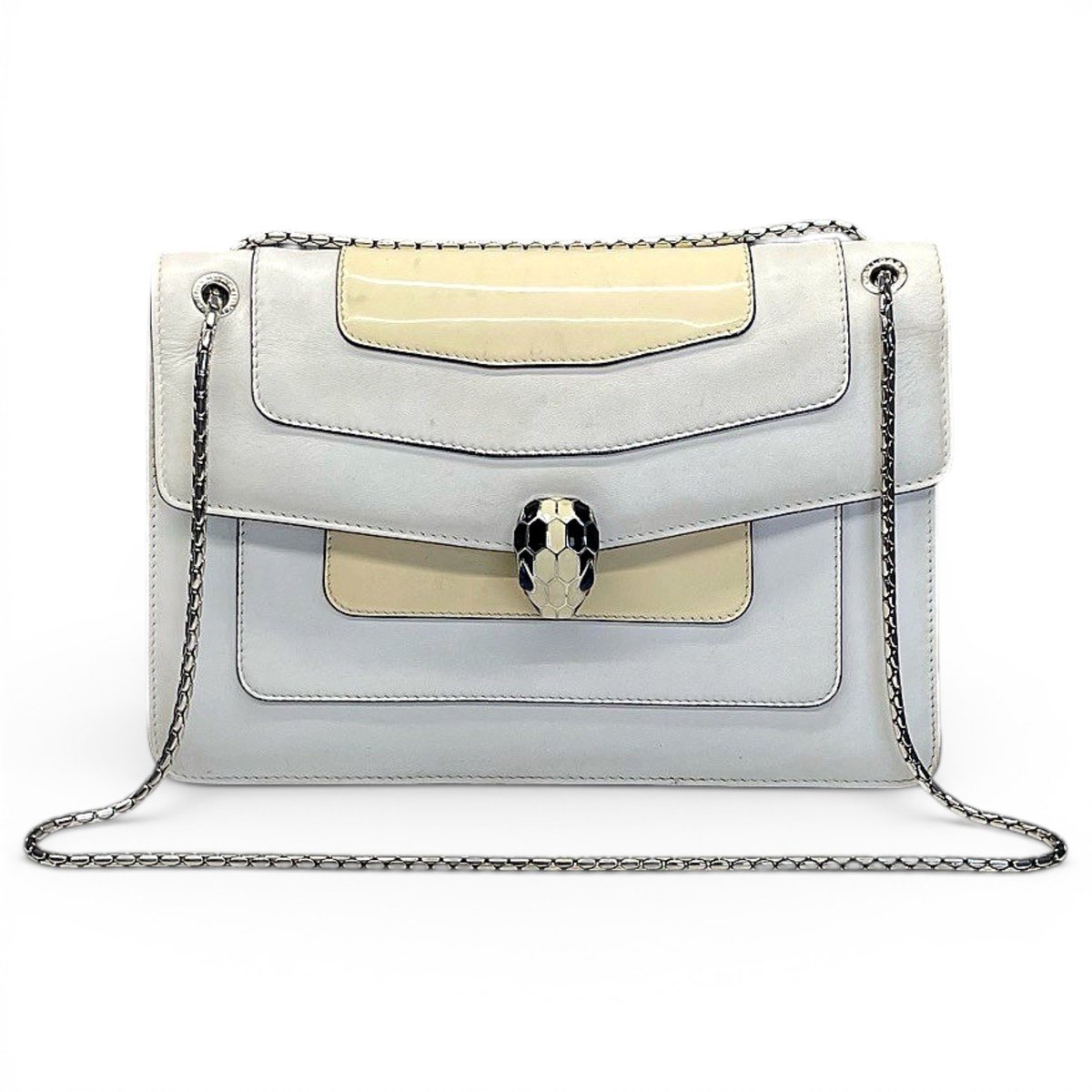 Serpenti leather handbag