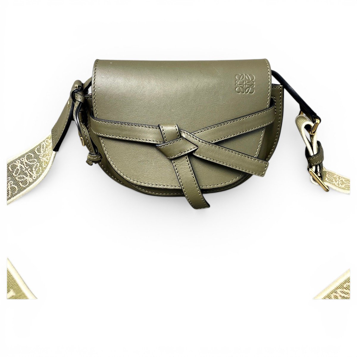 Gate leather crossbody bag