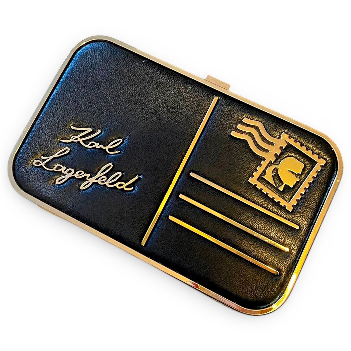 Leather clutch bag