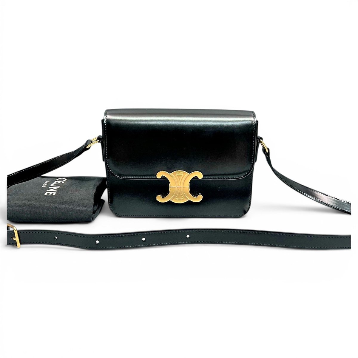 Triomphe leather handbag