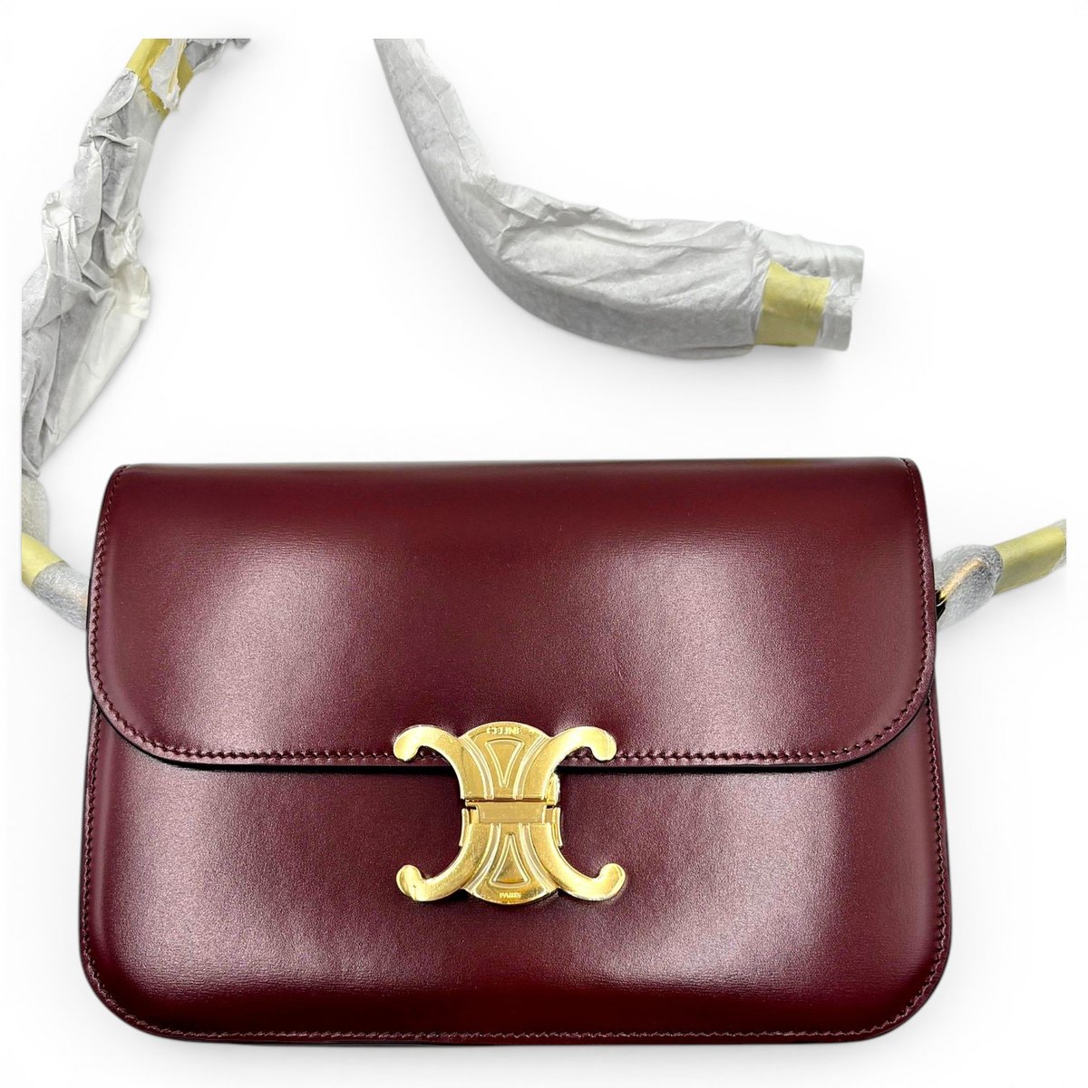 Triomphe leather handbag