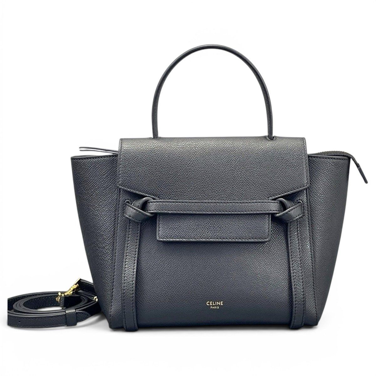 Belt leather handbag
