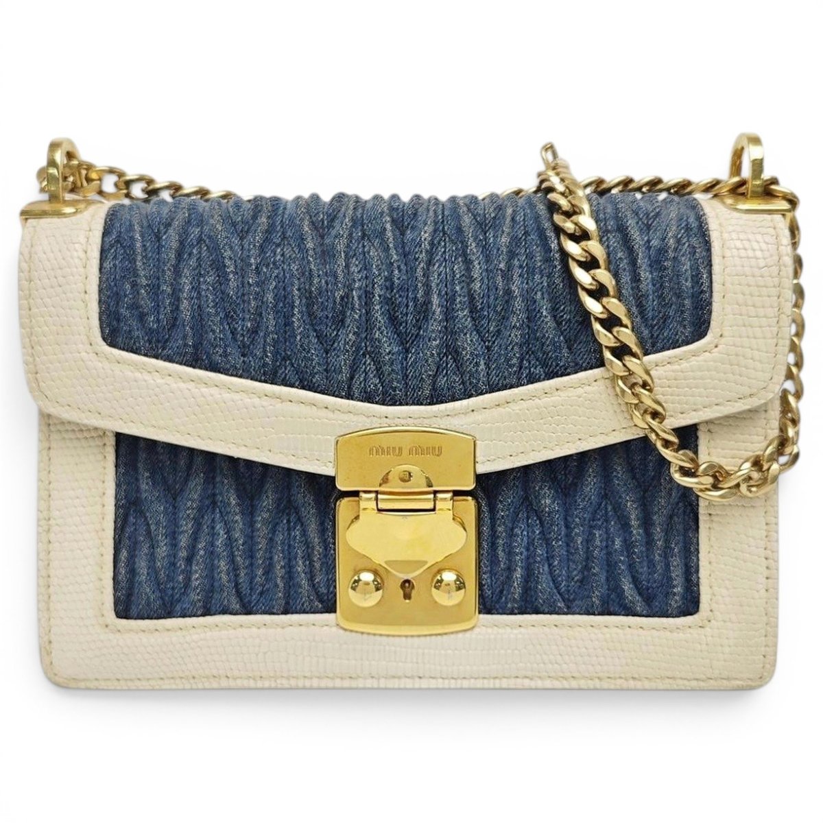 Miu Confidential leather handbag